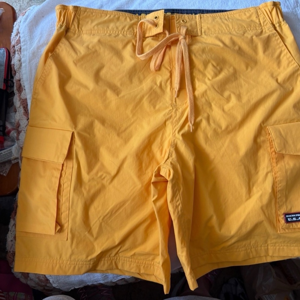 Beacon Yellow Cargo Shorts